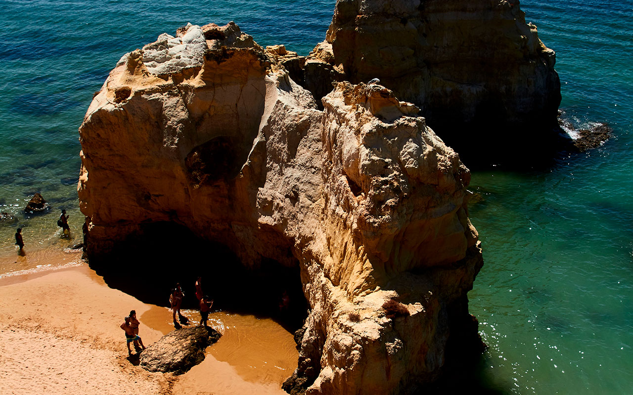 Paisaje costero del Algarve, Portugal